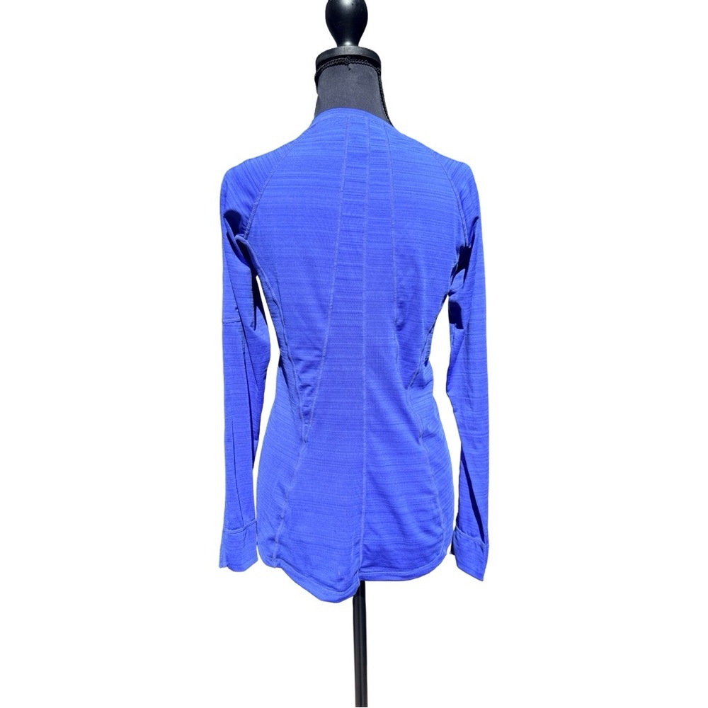 Athleta Vibrant Blue Long Sleeve Tee - Picture 3 of 4